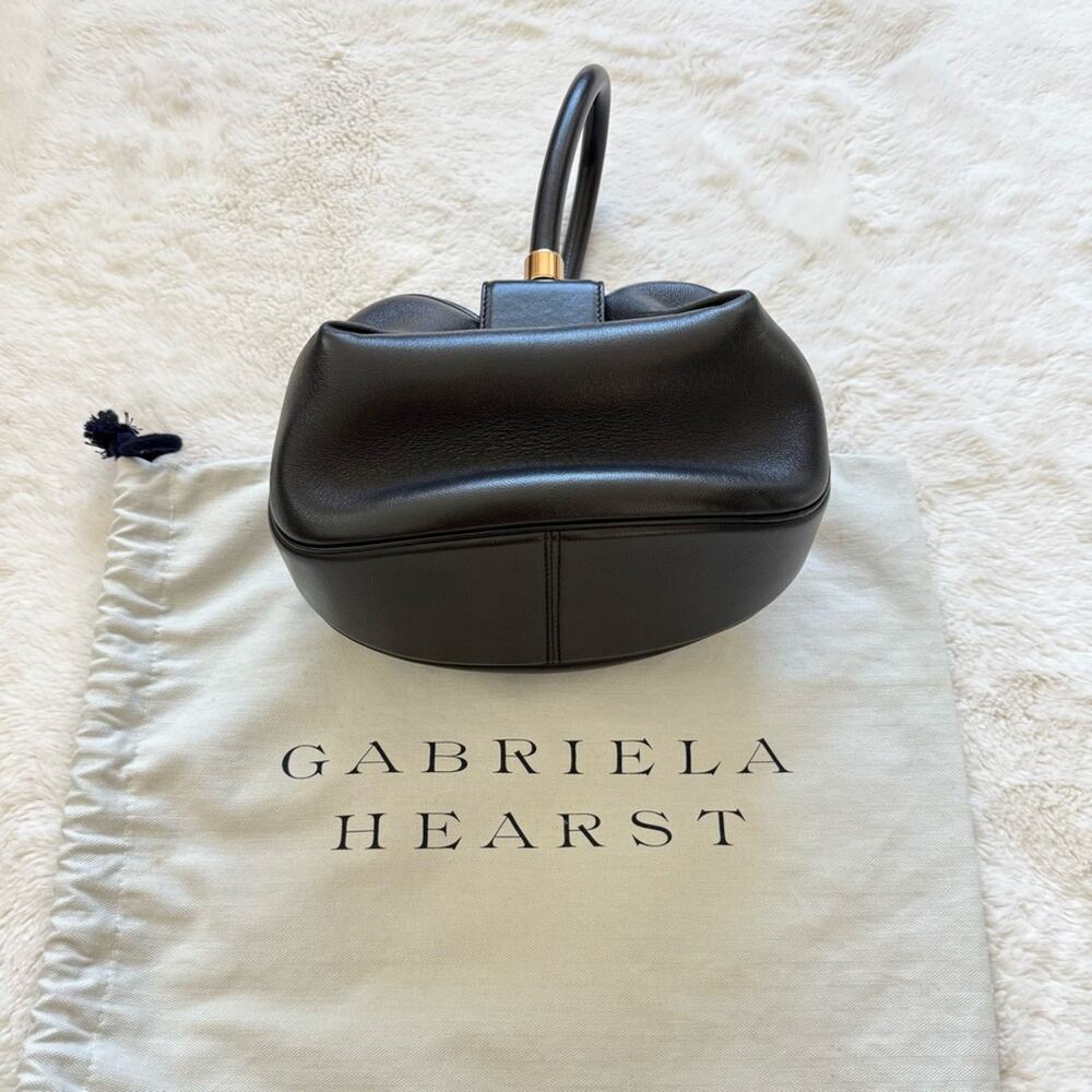 Gabriela Hearst Nina Black Nappa leather Authentic Retail 3200$